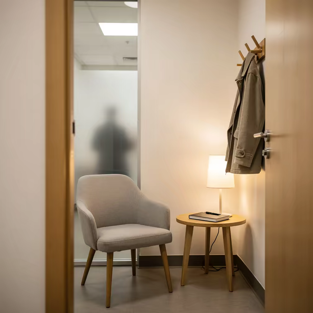 Practitioner corridor between appointments